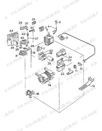 Взрыв-схема стиральной машины Electrolux WH516-3 - Схема узла Electrical equipment